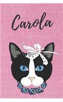 Carola Malbuch für Erwachsene Katze / Notizbuch / Tagebuch / Journal / DIN A5 / Geschenk