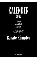Kalender 2020 für Karate Kämpfer