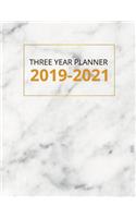 Three Year Planner 2019-2021: 36 Month Yearly Planner Monthly Calendar V17