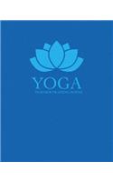 Yoga Teacher Training Composition Notebook/Journal: College Ruled with Blue Lotus Cover