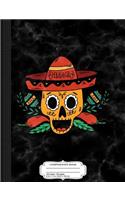 Mariachi Sugar Skull Composition Notebook