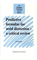 Predictive Formulae for Weld Distortion