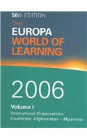 World of Learning 2006 Volume 1