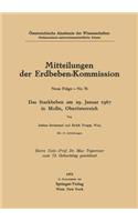 Das Starkbeben am 29. Januar 1967 in Molln, Oberösterreich