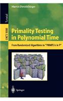 Primality Testing in Polynomial Time