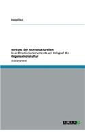 Wirkung der nichtstrukturellen Koordinationsinstrumente am Beispiel der Organisationskultur