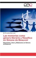 Memorias Como Genero Literario y Filosofico En Simone de Beauvoir