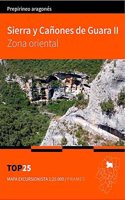 Mapa Top 25 Sierra y Canones de Guara II. Zona oriental
