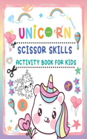 Unicorn Scissor Skills Activity Book For Kids