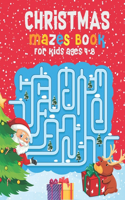 Christmas Mazes Book for Kids Ages 4-8
