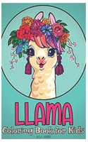 llamas coloring book for kids: Fun coloring gift book for llama lovers with stress relief llama designs and funny cute shows