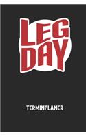 LEGDAY - Terminplaner: Für monatliche und tägliche To Do's - plane und strukturiere deine Tage mit dem Fokus auf dein Ziel!