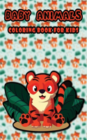 Baby animals coloring book for kids