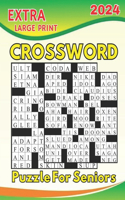 2024 Extra Large Print Crossword Puzzle For Seniors: New Specially Crafted for Adults, Seniors, Keep Your Mind Active with Fun and Easy-to-Read 100 Medium Level Puzzles With Solutions.