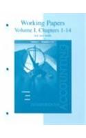 Working Papers for Intermediate Accounting, Volume I, Chapters 1-14