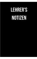 Lehrer's Notizen