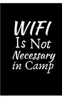WIFI Is Not Necessary In Camp