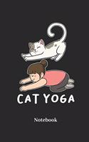 Cat Yoga Notebook: Blank Notebook For Tabby Cat I Kittens I Feline I Kitty Cats I Pet I Catkins I Kitten Fans - Diary I Journal I Sketchbook Gift