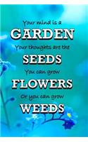 Your Mind Is A Garden Your Thoughts Are The Seeds You Can Grow Flowers Or You Can Grow Weeds