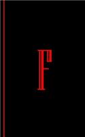 Monogram Letter F Journal