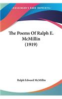 Poems Of Ralph E. McMillin (1919)