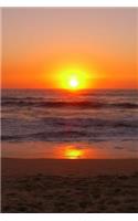 Adraga Beach at Sunset in Portugal Journal: 150 page lined notebook/diary