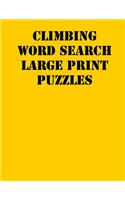 Climbing Word Search Large print puzzles