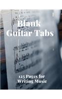 Blank Guitar Tabs