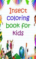 Insect coloring book for kids
