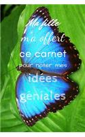 Ma fille m'a offert ce carnet pour noter mes idées géniales