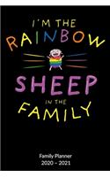 I´m the Rainbow Sheep of the family. Family Planner 2020-2021: Lgbtq Notebook, Family Planner 2020-2021 6x9.