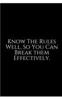 Know The Rules