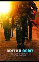 British Army Note Monthly 2020 Planner 12 Month Calendar