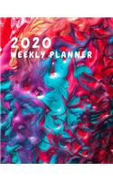 2020 Weekly planner: January 1, 2020 - December 31, 2020 calendar: paint splatter cover