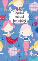 Mermaid write and draw notebook