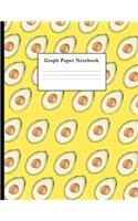 Graph Paper Notebook: Avocado Quad Ruled 5 X 5 (.20