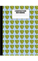 Composition Notebook: Choose the Right Green and Gold Wide Ruled Composition Book LDS CTR Ring Style Mormon Lined 100 Page Journal for Primary Elementary School or Semina
