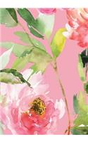 Peonies Sketchbook 7 x 10: Sketchbook 250 Pages