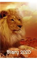 Diary: Lions - Bespoke, Personalised Desk Diary. Contact Us If You Would Like Your Own Image, Name or Other Text on a Book