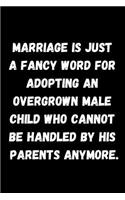 Marriage Is Just a Fancy Word for Adopting an Overgrown Male Child Who Cannot Be Handled by His Parents Anymore.