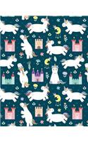 Journal Notebook Unicorns Playing 1