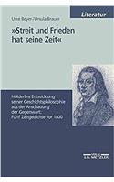 "Streit und Frieden hat seine Zeit": Hölderlins Entwicklung seiner Geschichtsphilosophie aus der Anschauung der Gegenwart: Fünf Zeitgedichte vor 1800(Praxisfelder Der Sozialarbeit/Sozialpadagogik)