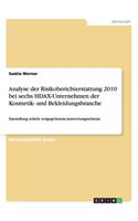 Analyse der Risikoberichterstattung 2010 bei sechs HDAX-Unternehmen der Kosmetik- und Bekleidungsbranche