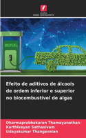 Efeito de aditivos de álcoois de ordem inferior e superior no biocombustível de algas