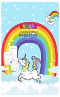 Unicorn Handwriting Workbook for Kids: Unicorn Handwriting Practice Paper Letter Tracing Workbook for Kids - Unicorn Letters Writing - Kindergarten Writing Paper - Printing Practice Handw