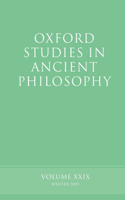Oxford Studies in Ancient Philosophy