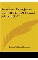 Selections From James Boswell's Life Of Samuel Johnson (1921)