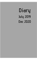 Diary July 2019 Dec 2020: 6x9 week to a page academic year diary. Space for notes and to do list on each page. Perfect for teachers, students and small business owners. New s