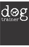 Dog Trainer Gift Notebook: Dog School Trainer Labrador Golden Retriever 6x9 Dot Grid Dotted 120 Pages School College Notebook
