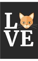 Abyssian Cat Notebook - I Love My Abyssian Cat Cute Cat Lover Gift - Abyssian Cat Journal